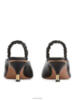 ARKET schoenen 0DXJP698 zwart leren slingback-pumps vrouwen - Image 4