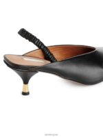 ARKET schoenen 0DXJP698 zwart leren slingback-pumps vrouwen - Image 5