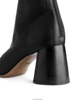 ARKET schoenen 0DXJP699 zwart Soklaarzen van stretchleer vrouwen - Image 5