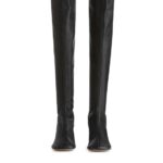 ARKET schoenen 0DXJP701 zwart stretch leren laarzen vrouwen