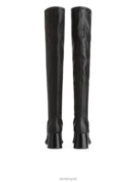 ARKET schoenen 0DXJP701 zwart stretch leren laarzen vrouwen - Image 4