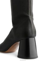 ARKET schoenen 0DXJP701 zwart stretch leren laarzen vrouwen - Image 5