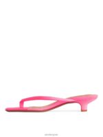 ARKET schoenen 0DXJP703 roze Instapsandalen van satijn vrouwen - Image 2
