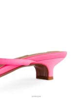 ARKET schoenen 0DXJP703 roze Instapsandalen van satijn vrouwen - Image 5