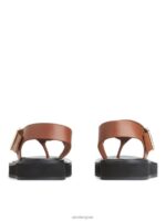 ARKET schoenen 0DXJP704 bruin dikke leren sandalen vrouwen - Image 4