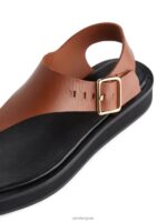ARKET schoenen 0DXJP704 bruin dikke leren sandalen vrouwen - Image 5