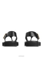 ARKET schoenen 0DXJP705 zwart dikke leren sandalen vrouwen - Image 4
