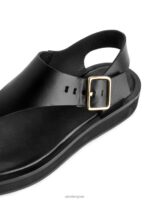 ARKET schoenen 0DXJP705 zwart dikke leren sandalen vrouwen - Image 5