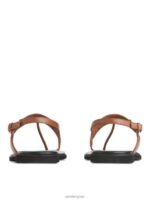 ARKET schoenen 0DXJP706 bruin Leren leren sandalen vrouwen - Image 4