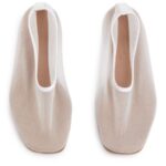 ARKET schoenen 0DXJP713 gebroken wit ballerina's van mesh vrouwen