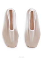 ARKET schoenen 0DXJP713 gebroken wit ballerina's van mesh vrouwen - Image 3