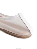 ARKET schoenen 0DXJP713 gebroken wit ballerina's van mesh vrouwen - Image 5