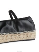 ARKET schoenen 0DXJP715 zwart/beige leren espadrilles vrouwen - Image 5