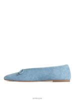 ARKET schoenen 0DXJP716 lichtblauw suède ballerina vrouwen - Image 2