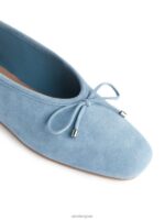 ARKET schoenen 0DXJP716 lichtblauw suède ballerina vrouwen - Image 5