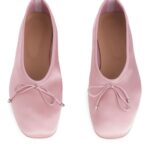 ARKET schoenen 0DXJP718 roze satijnen ballerina's vrouwen