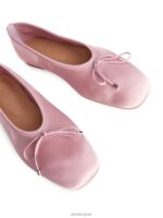 ARKET schoenen 0DXJP718 roze satijnen ballerina's vrouwen - Image 5