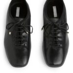 ARKET schoenen 0DXJP720 zwart Derby-flats met veters vrouwen