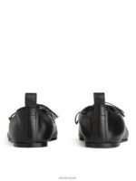 ARKET schoenen 0DXJP720 zwart Derby-flats met veters vrouwen - Image 4