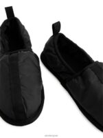 ARKET schoenen 0DXJP723 zwart gevoerde pantoffels Heren - Image 3