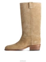 ARKET schoenen 0DXJP725 beige suède laarzen vrouwen - Image 2
