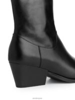 ARKET schoenen 0DXJP726 zwart leren cowboylaarzen vrouwen - Image 5