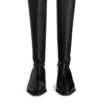ARKET schoenen 0DXJP731 zwart stretch leren laarzen vrouwen