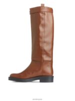 ARKET schoenen 0DXJP733 bruin lederen rijlaarzen vrouwen - Image 2