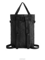 ARKET Tassen 0DXJP1289 zwart opvouwbare 2-weg rugzak unisex - Image 6
