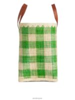ARKET Tassen 0DXJP630 groen/beige een wereld van ambachtelijke grote raffia tas unisex - Image 3