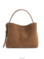 ARKET Tassen 0DXJP742 bruin suède crossbodytas unisex