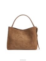 ARKET Tassen 0DXJP742 bruin suède crossbodytas unisex - Image 4