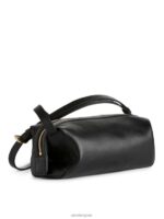 ARKET Tassen 0DXJP744 zwart boxy leren crossbodytas unisex - Image 2