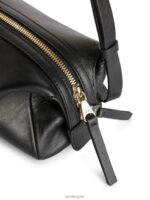 ARKET Tassen 0DXJP744 zwart boxy leren crossbodytas unisex - Image 4