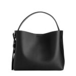 ARKET Tassen 0DXJP745 zwart leren crossbodytas unisex