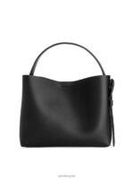 ARKET Tassen 0DXJP745 zwart leren crossbodytas unisex - Image 3