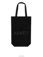 ARKET Tassen 0DXJP747 zwart canvas draagtas unisex - Image 3