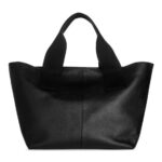 ARKET Tassen 0DXJP753 zwart leren draagtas unisex