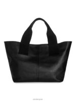 ARKET Tassen 0DXJP753 zwart leren draagtas unisex - Image 3