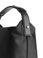 ARKET Tassen 0DXJP754 zwart lederen gedetailleerde schoudertas unisex - Image 6