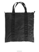 ARKET Tassen 0DXJP756 zwart inpakbare draagtas unisex - Image 4