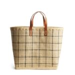 ARKET Tassen 0DXJP757 beige/zwart een wereld van ambachtelijke kleine raffia tas unisex